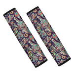 Retro Indian Paisley Pattern Print Car Seat Belt Covers