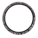 Retro Indian Paisley Pattern Print Car Steering Wheel Cover