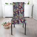 Retro Indian Paisley Pattern Print Dining Chair Slipcover