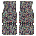 Retro Indian Paisley Pattern Print Front and Back Car Floor Mats