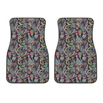 Retro Indian Paisley Pattern Print Front Car Floor Mats