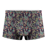 Retro Indian Paisley Pattern Print Men's Boxer Briefs
