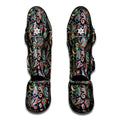 Retro Indian Paisley Pattern Print Muay Thai Shin Guards