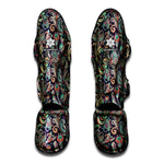 Retro Indian Paisley Pattern Print Muay Thai Shin Guard