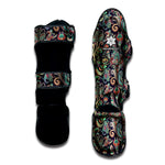 Retro Indian Paisley Pattern Print Muay Thai Shin Guard