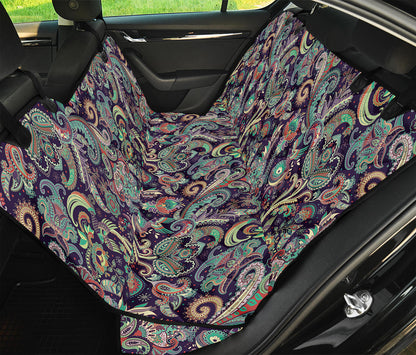 Retro Indian Paisley Pattern Print Pet Car Back Seat Cover