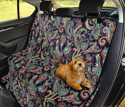 Retro Indian Paisley Pattern Print Pet Car Back Seat Cover