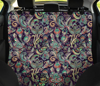 Retro Indian Paisley Pattern Print Pet Car Back Seat Cover