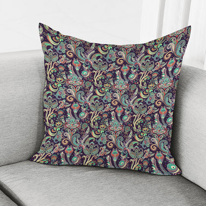 Retro Indian Paisley Pattern Print Pillow Cover