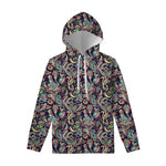 Retro Indian Paisley Pattern Print Pullover Hoodie