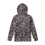 Retro Indian Paisley Pattern Print Pullover Hoodie