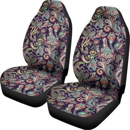Retro Indian Paisley Pattern Print Universal Fit Car Seat Covers