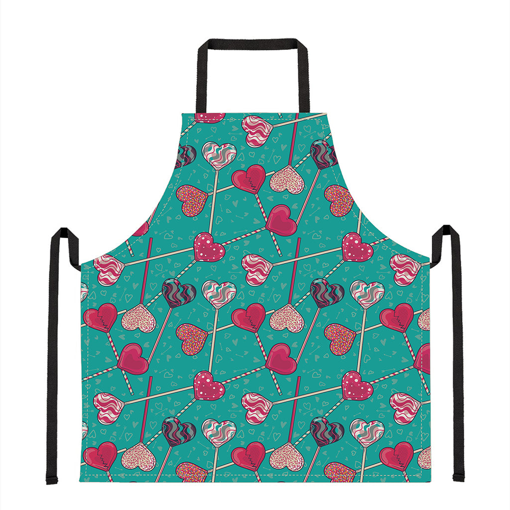 Retro Lollipop Pattern Print Apron