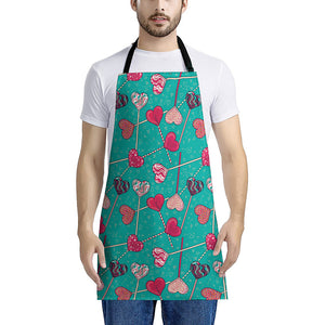 Retro Lollipop Pattern Print Apron