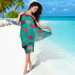 Retro Lollipop Pattern Print Beach Sarong Wrap
