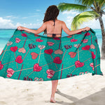 Retro Lollipop Pattern Print Beach Sarong Wrap