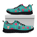 Retro Lollipop Pattern Print Black Running Shoes
