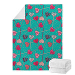 Retro Lollipop Pattern Print Blanket