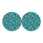 Retro Lollipop Pattern Print Car Coasters