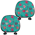 Retro Lollipop Pattern Print Car Headrest Covers