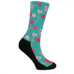 Retro Lollipop Pattern Print Crew Socks