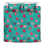Retro Lollipop Pattern Print Duvet Cover Bedding Set