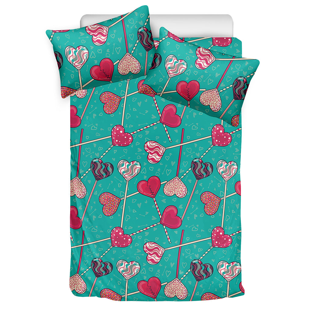 Retro Lollipop Pattern Print Duvet Cover Bedding Set