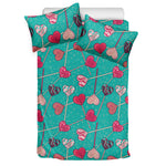 Retro Lollipop Pattern Print Duvet Cover Bedding Set