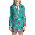 Retro Lollipop Pattern Print Pullover Hoodie Dress