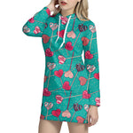 Retro Lollipop Pattern Print Hoodie Dress