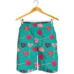 Retro Lollipop Pattern Print Men's Shorts