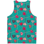 Retro Lollipop Pattern Print Men's Tank Top