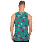 Retro Lollipop Pattern Print Men's Tank Top