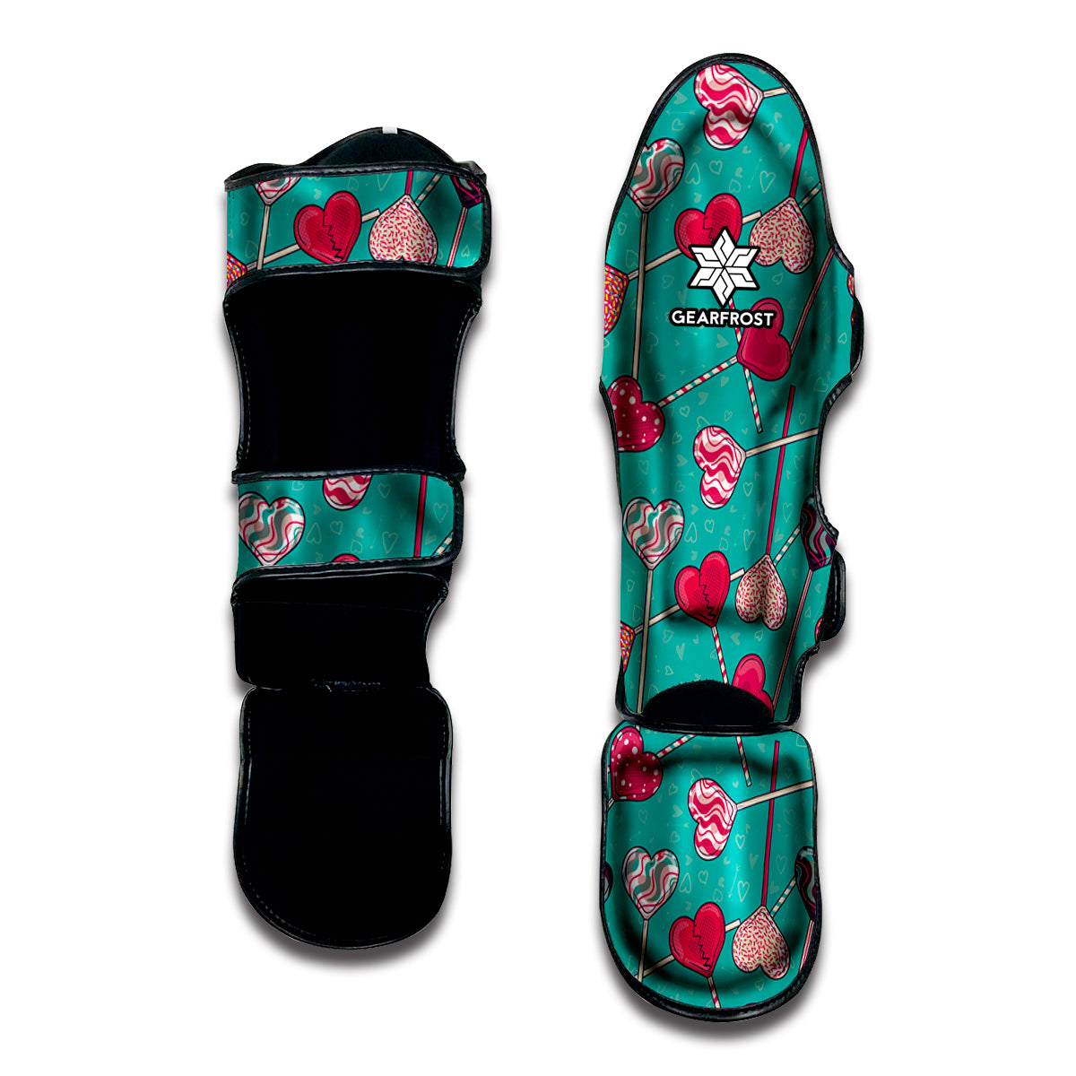 Retro Lollipop Pattern Print Muay Thai Shin Guard