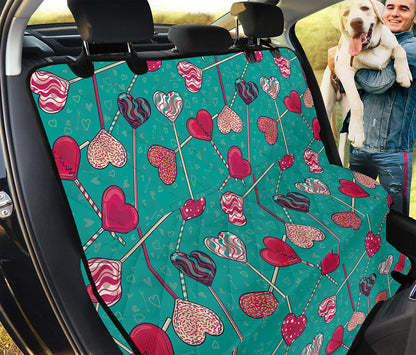 Retro Lollipop Pattern Print Pet Car Back Seat Cover