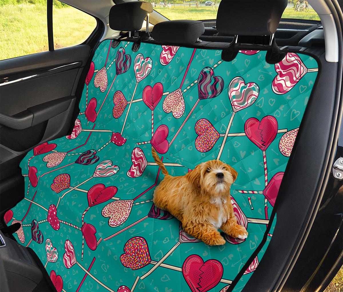 Retro Lollipop Pattern Print Pet Car Back Seat Cover