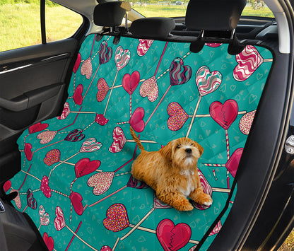 Retro Lollipop Pattern Print Pet Car Back Seat Cover