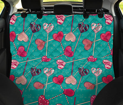 Retro Lollipop Pattern Print Pet Car Back Seat Cover