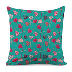 Retro Lollipop Pattern Print Pillow Cover