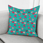 Retro Lollipop Pattern Print Pillow Cover