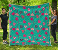Retro Lollipop Pattern Print Quilt