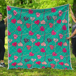 Retro Lollipop Pattern Print Quilt
