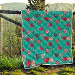 Retro Lollipop Pattern Print Quilt