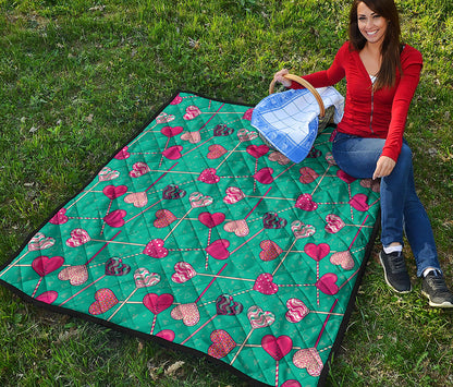 Retro Lollipop Pattern Print Quilt