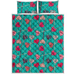 Retro Lollipop Pattern Print Quilt Bed Set