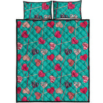 Retro Lollipop Pattern Print Quilt Bed Set