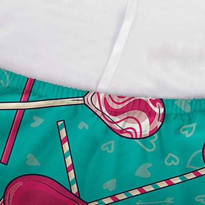 Retro Lollipop Pattern Print Sofa Cover
