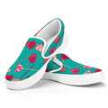 Retro Lollipop Pattern Print White Slip On Sneakers