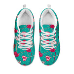 Retro Lollipop Pattern Print White Sneakers