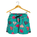 Retro Lollipop Pattern Print Women's Shorts